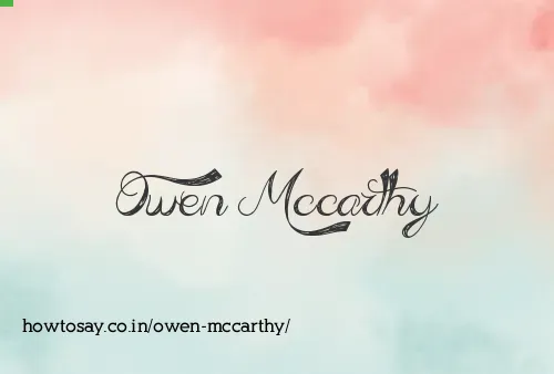 Owen Mccarthy