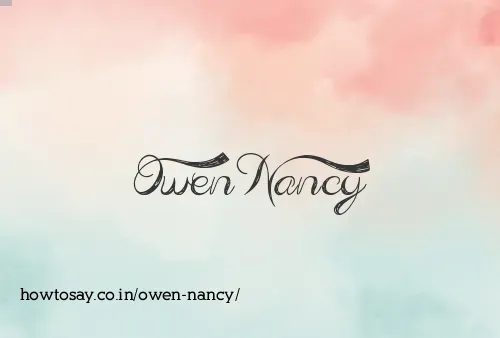 Owen Nancy