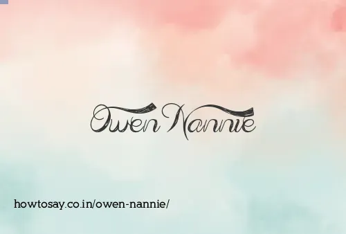 Owen Nannie