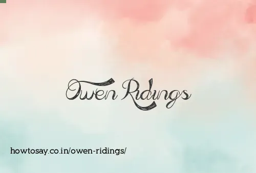 Owen Ridings