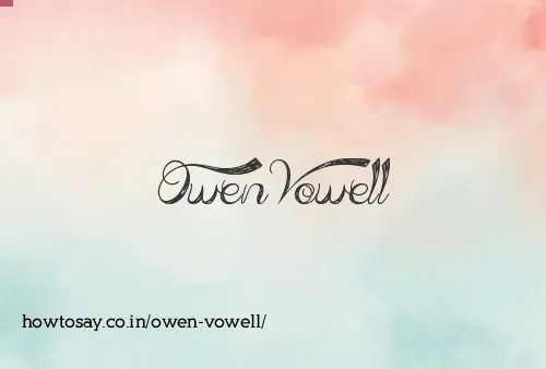 Owen Vowell