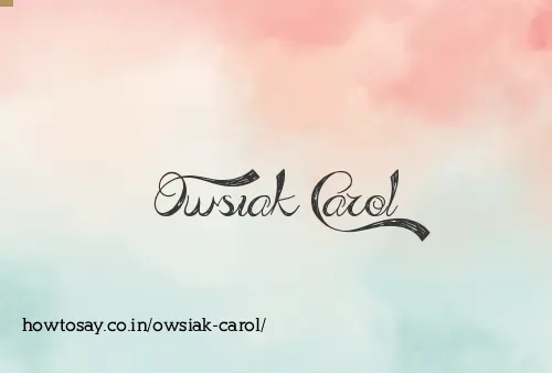 Owsiak Carol