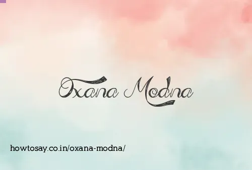 Oxana Modna