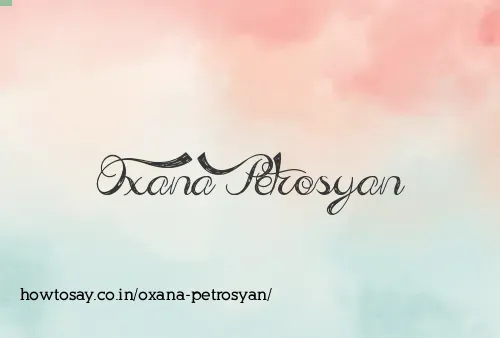 Oxana Petrosyan