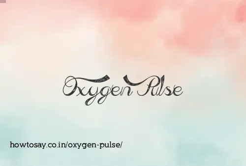 Oxygen Pulse