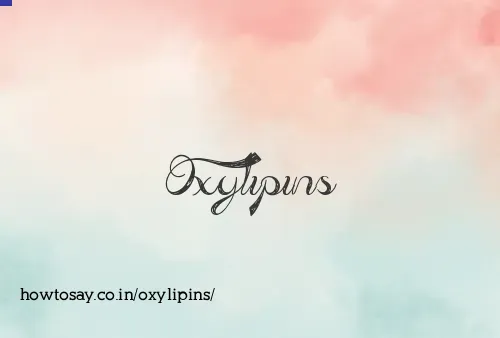 Oxylipins