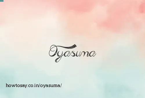 Oyasuma