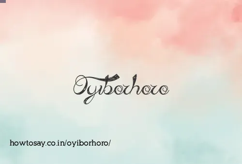 Oyiborhoro