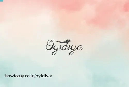 Oyidiya