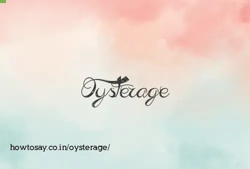 Oysterage