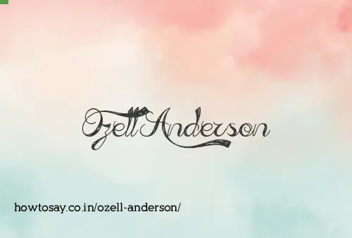 Ozell Anderson