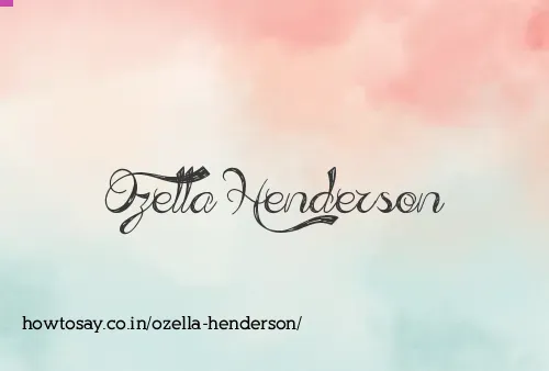 Ozella Henderson