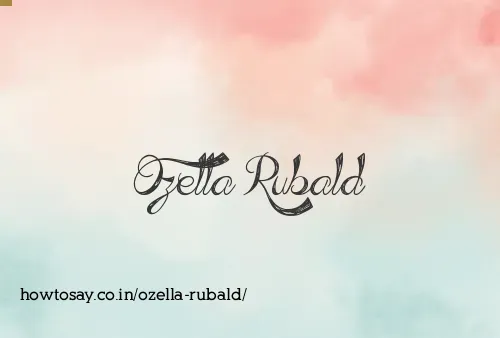 Ozella Rubald