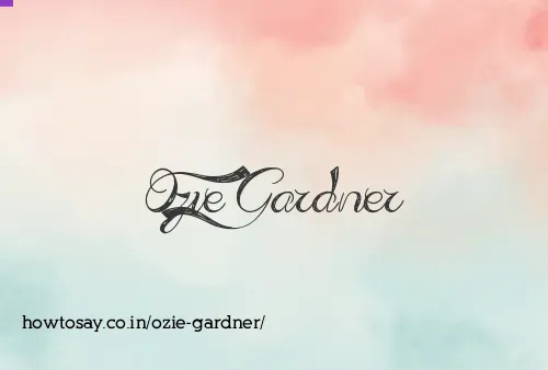 Ozie Gardner