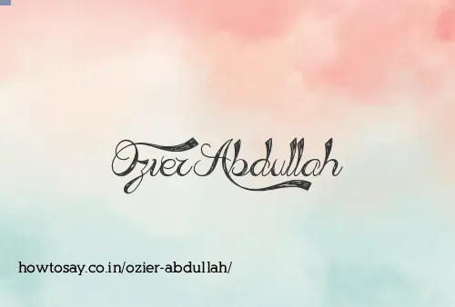 Ozier Abdullah