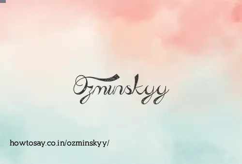 Ozminskyy