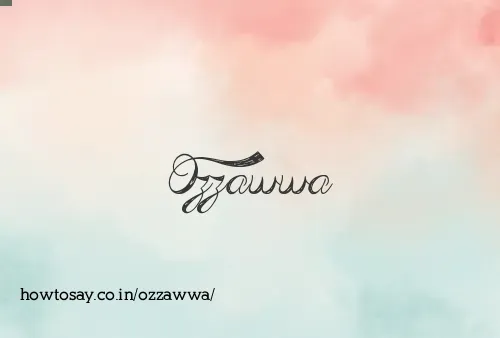Ozzawwa