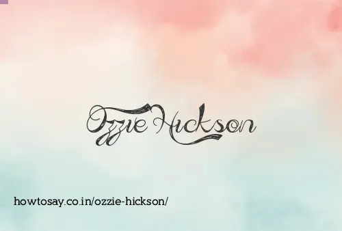 Ozzie Hickson