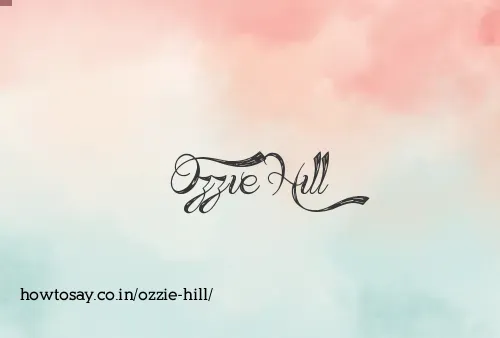 Ozzie Hill
