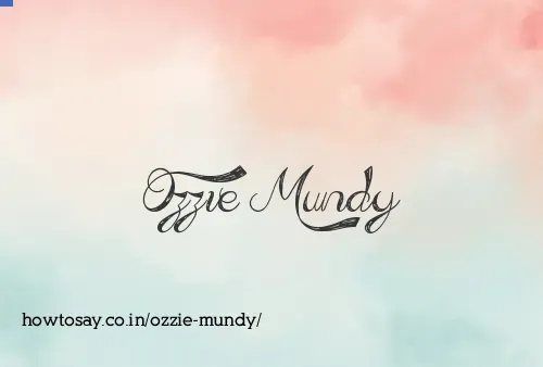 Ozzie Mundy