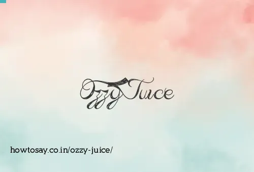 Ozzy Juice