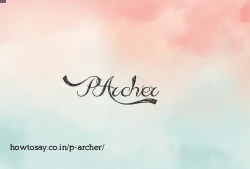 P Archer