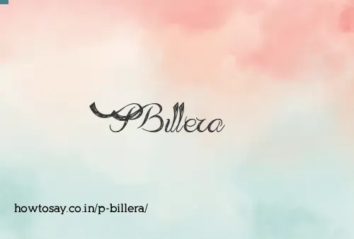 P Billera