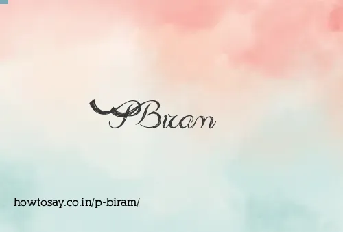 P Biram