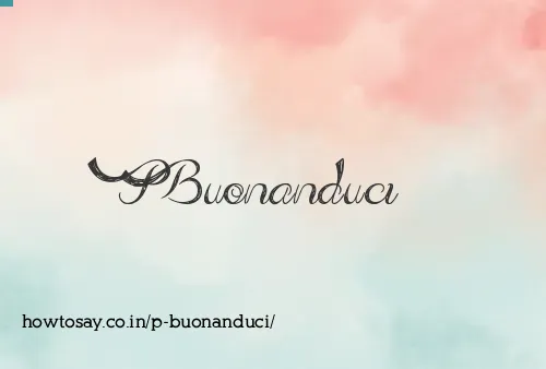 P Buonanduci