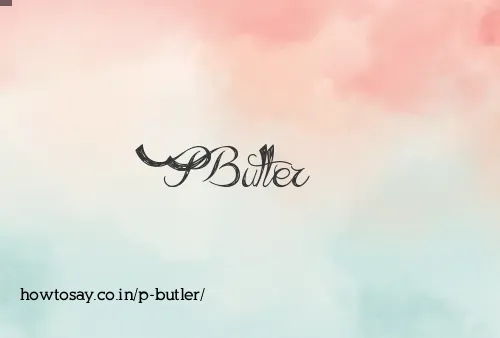 P Butler
