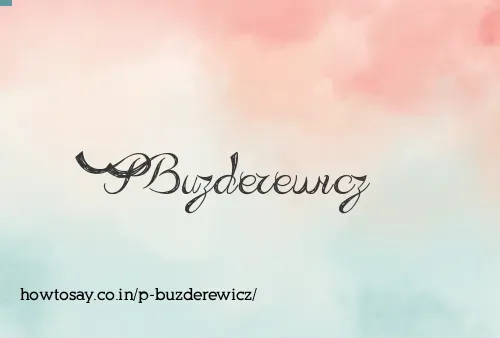 P Buzderewicz