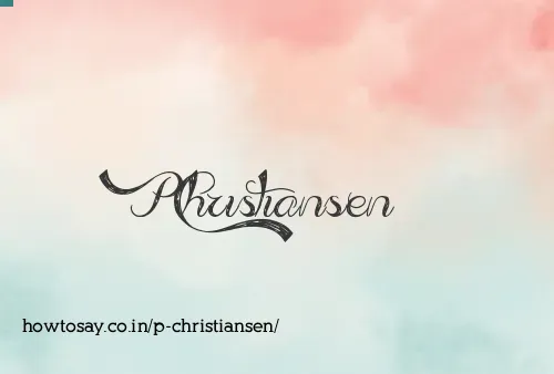 P Christiansen