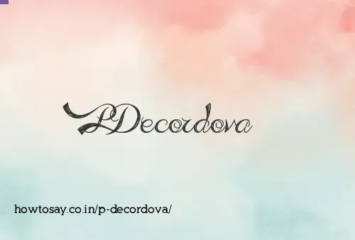 P Decordova