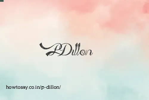 P Dillon