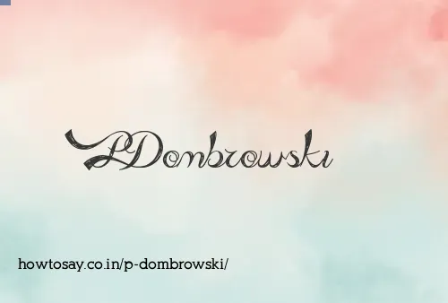 P Dombrowski