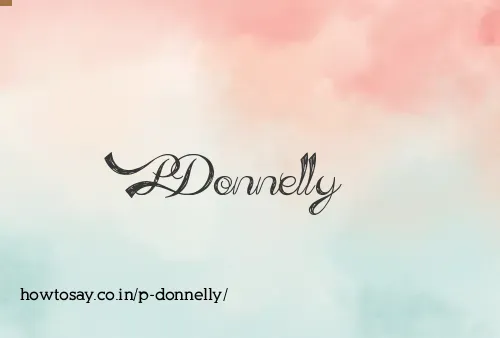 P Donnelly