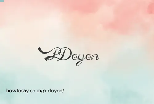P Doyon