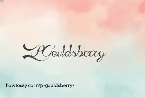 P Gouldsberry