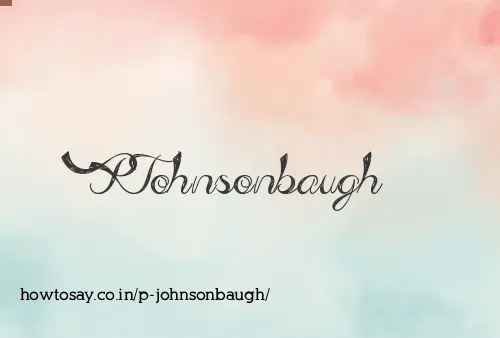 P Johnsonbaugh