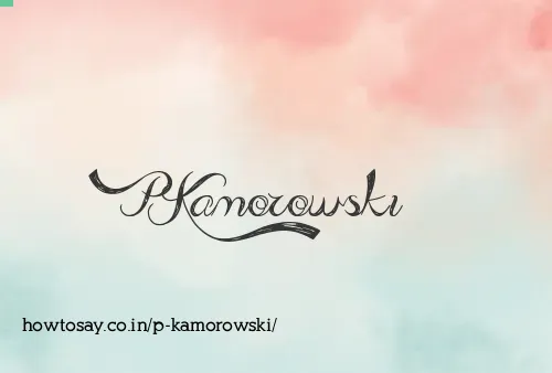 P Kamorowski
