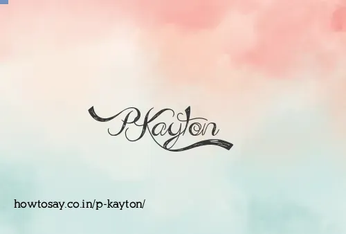P Kayton