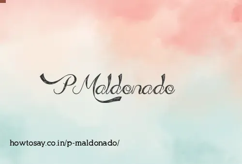 P Maldonado