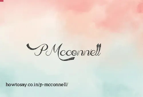 P Mcconnell