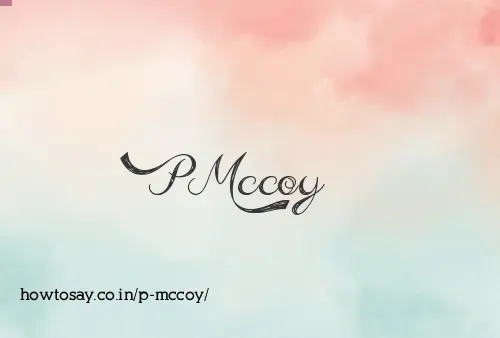 P Mccoy