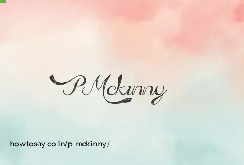 P Mckinny