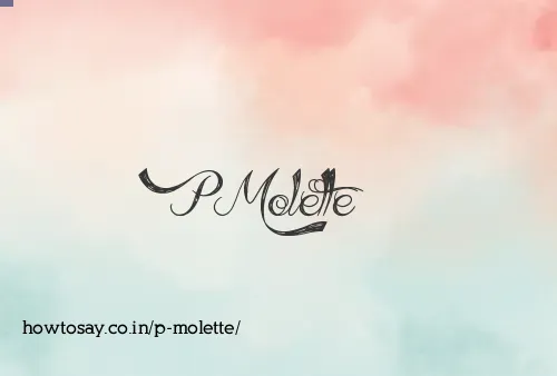 P Molette