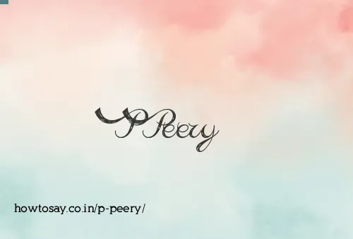 P Peery