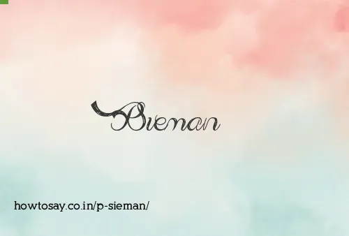 P Sieman