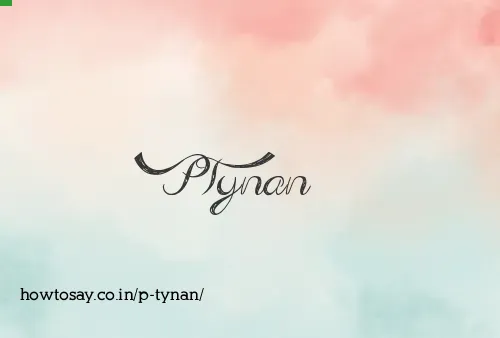 P Tynan