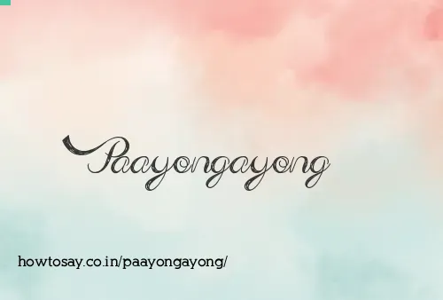Paayongayong